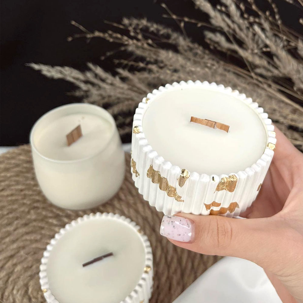 Candle Making Supplies Jars - คอนกรีตเทียน Jar แม่พิมพ์ซิลิโคน DIY กล่องเก็บเครื่องประดับหัตถกรรมของขวัญทําพลาสเตอร์อีพ็อกซี่เรซินแม่พิมพ์หล่อ Home