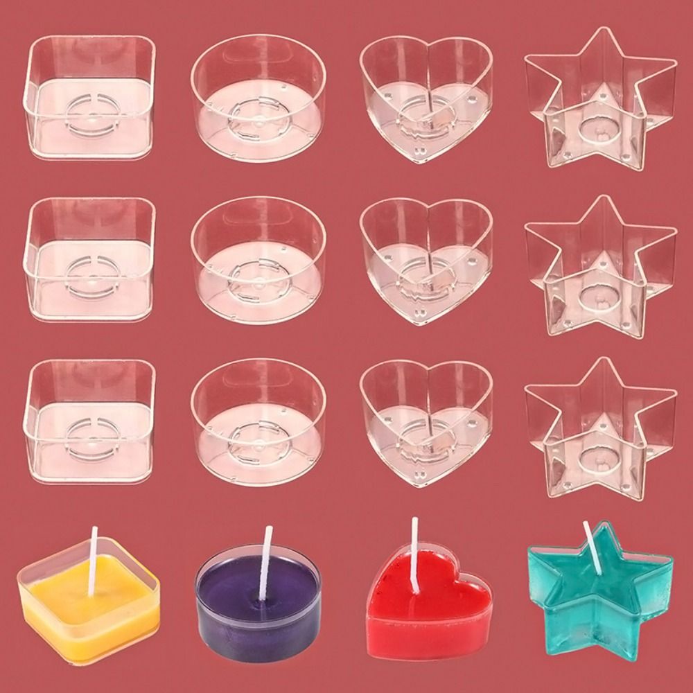 Candle Making Supplies Jars - 10 ชิ้น DIY Art Light เทียนอุปกรณ์