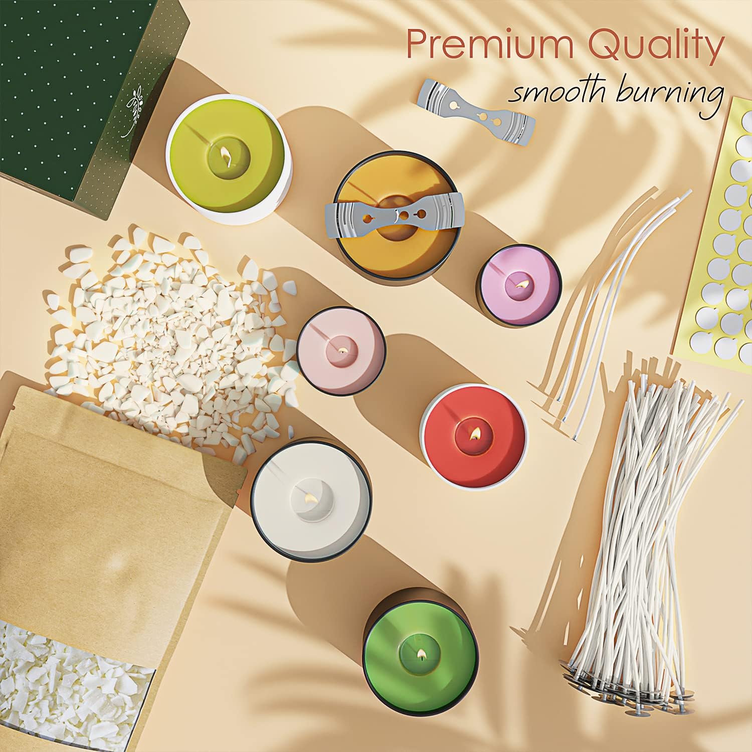 25 ปอนด์ เทียนไขถั่วเหลืองพร้อ - Candle Making Supplies Jars บทวิจารณ์และราคา