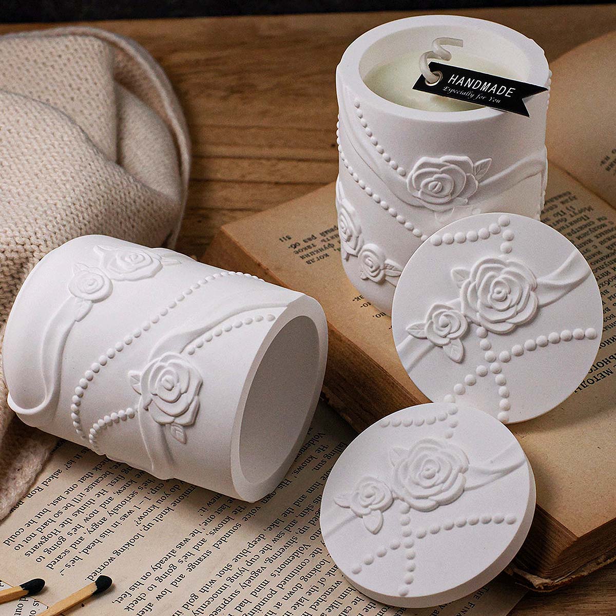 แม่พิมพ์ซิลิโคนรูปดอกไม้สำหรับ - Candle Making Supplies Jars บทวิจารณ์และราคา