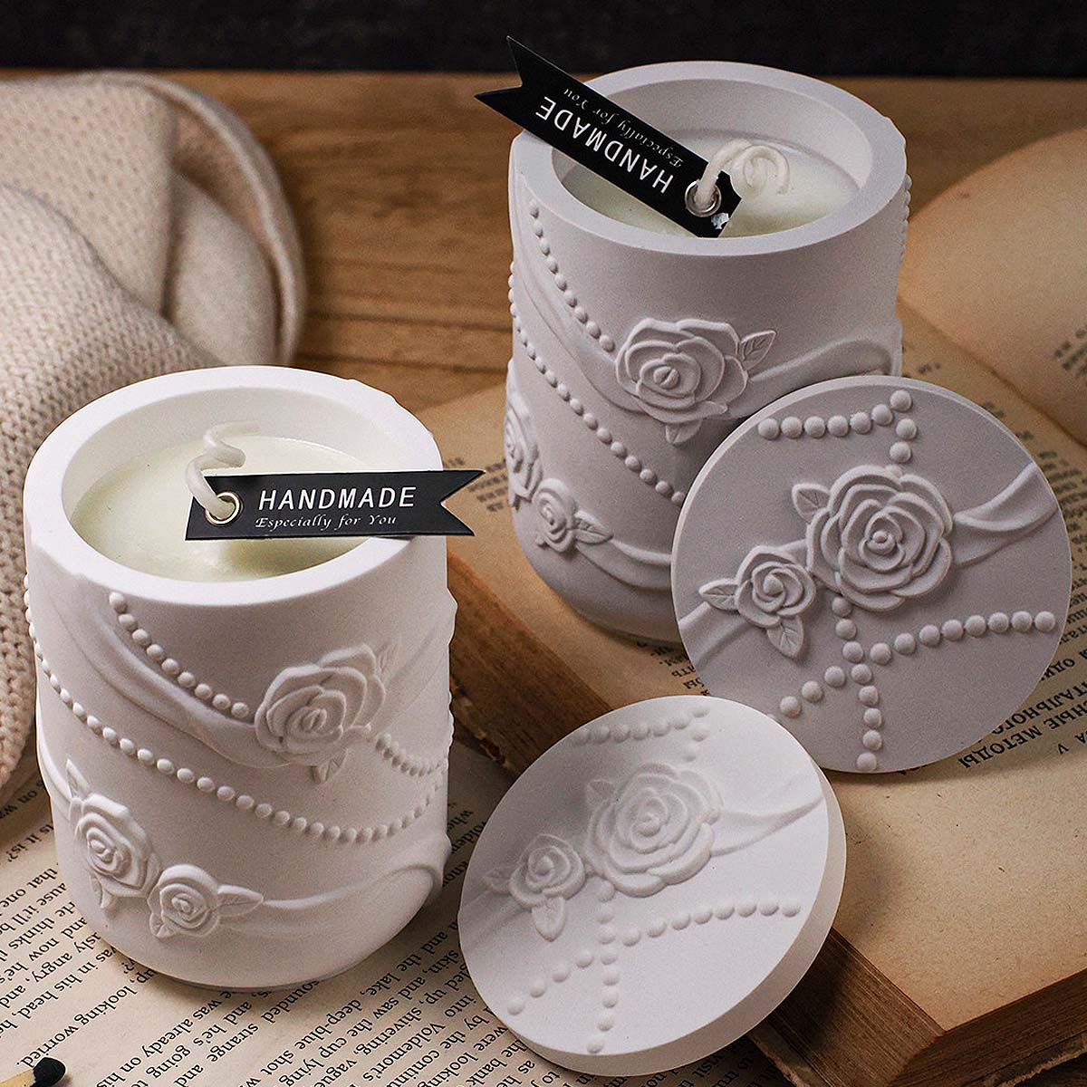 แม่พิมพ์ซิลิโคนรูปดอกไม้สำหรับ - Candle Making Supplies Jars บทวิจารณ์และราคา