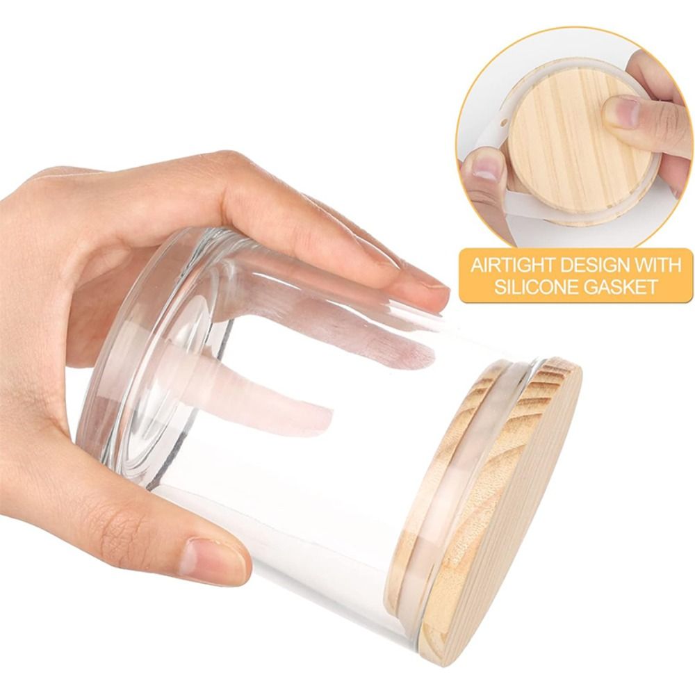 ขวดแก้วใสขนาดเล็กถาดแก้วอโรมาเ - Candle Making Supplies Jars บทวิจารณ์และราคา