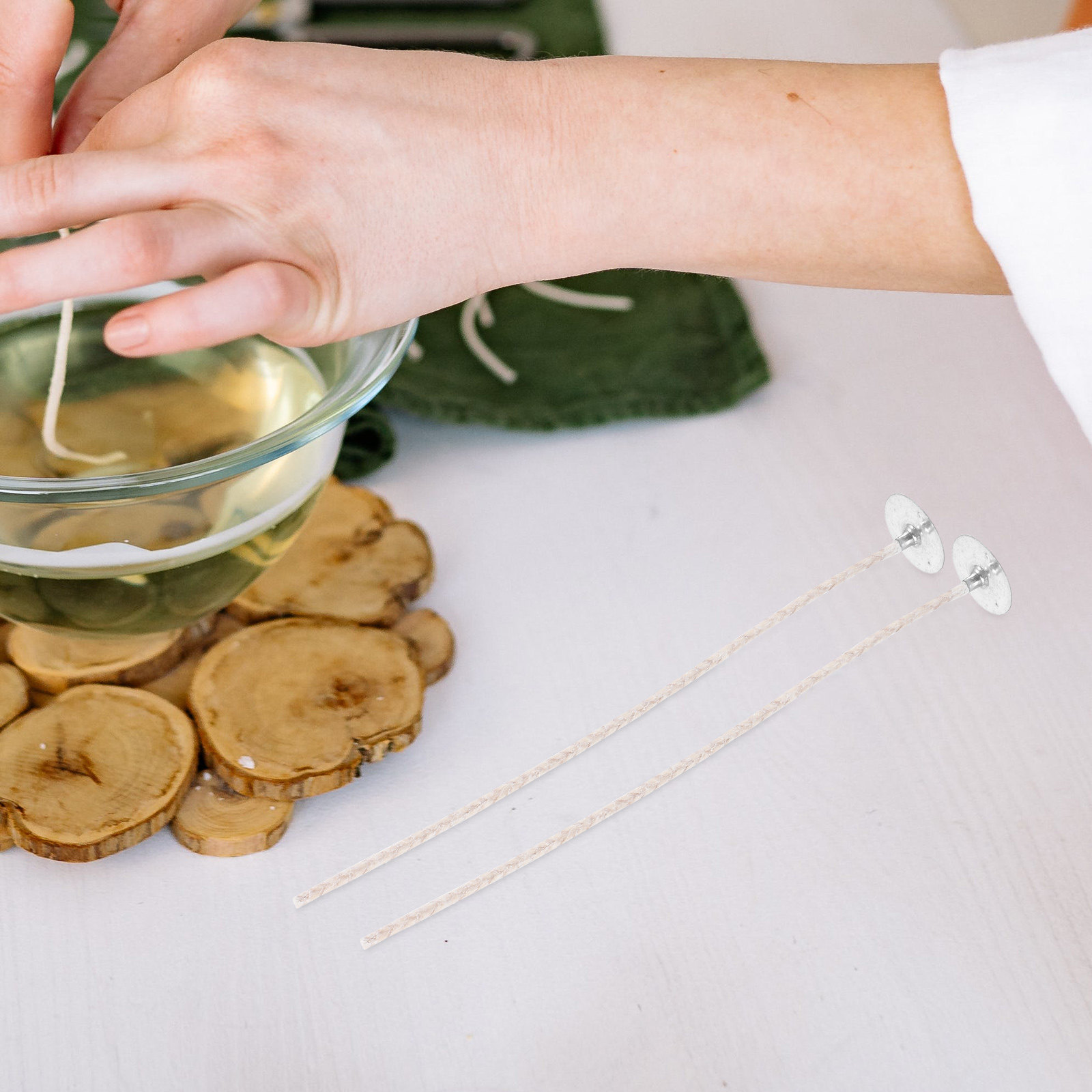 ไส้เทียนฝ้าย 10 ชิ้น สำหรับงาน - Candle Making Supplies Jars บทวิจารณ์และราคา