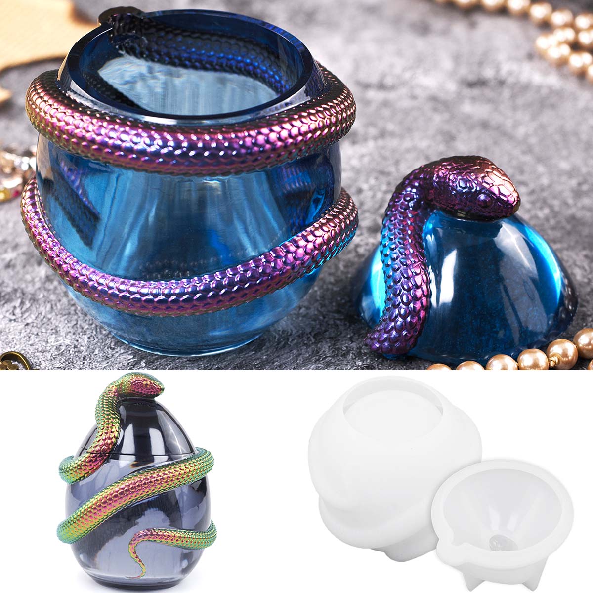 งูไข่พร้อมฝาปิดเทียน Jar แม่พิ - Candle Making Supplies Jars บทวิจารณ์และราคา