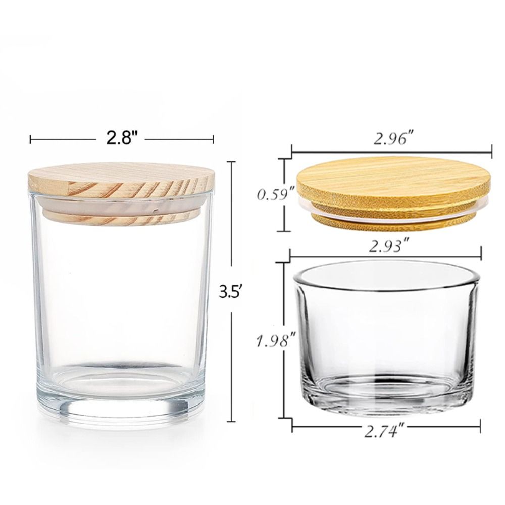 ขวดแก้วใสสำหรับเทียนหอม ขนาดเล - Candle Making Supplies Jars บทวิจารณ์และราคา