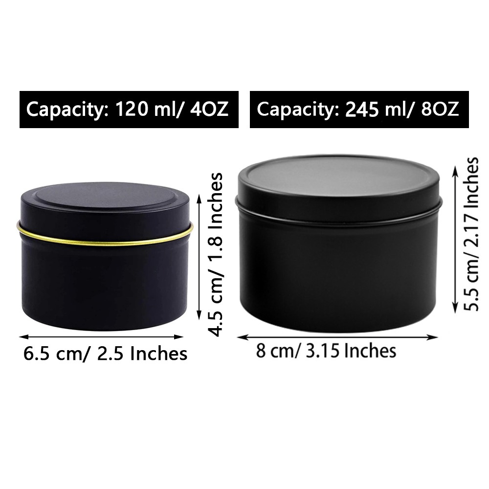 กระป๋องเทียนขนาด 4 ออนซ์/8 ออน - Candle Making Supplies Jars บทวิจารณ์และราคา