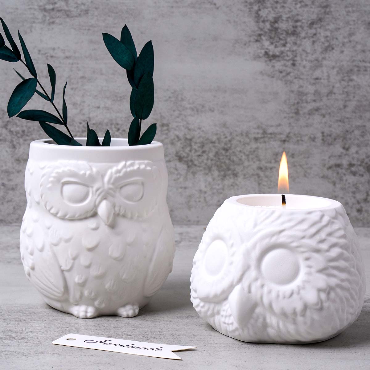 แม่พิมพ์ซิลิโคนรูปนกฮูก 3 มิติ - Candle Making Supplies Jars บทวิจารณ์และราคา
