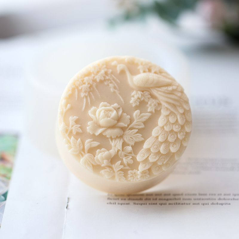 นกยูงดอกไม้รูปแบบซิลิโคนสบู่แม - Candle Supplies Store บทวิจารณ์และราคา